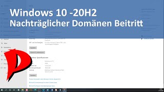 Windows 10 ab 20H2 Nachträglicher Beitritt in eine Domäne [upl. by Othilie605]