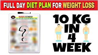 FULL DAY DIET PLAN FOR WEIGHT LOSS [upl. by Yrrehs]