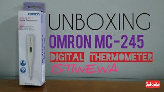 UNBOXING THERMOMETER OMRON MC245 [upl. by Bondy288]