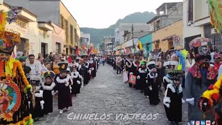 Encuentro Cultural de chinelos en Tepoztlán Morelos [upl. by Ahsinid]