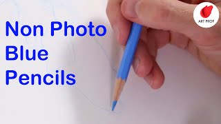 How a Non Photo Blue Pencil Works Techniques for Beginner Artists [upl. by Yrok784]