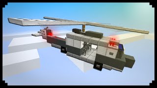 ✔ Minecraft How to make a Helicopter [upl. by Atteoj493]