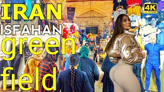 IRAN Isfahan 🇮🇷 Walking tour in Isfahan market  4K HDR 60fps  walking tour [upl. by Clarisa349]