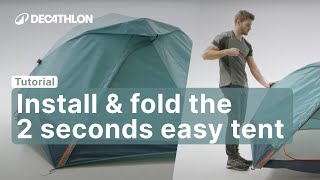 2Seconds camping tent by Quechua Decathlon  REVIEW [upl. by Otsirave248]