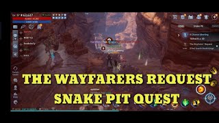 THE WAYFARERS REQUEST MIR4 SNAKE PIT QUEST [upl. by Johst]