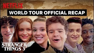 Stranger Things 3 Cast World Tour  Best Moments  Netflix [upl. by Ittam]