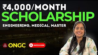 Scholarships for Engineering and MBBS Students in 2024  ONGC Scholarship 2024 scholarship [upl. by Auqcinahs468]