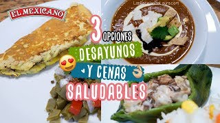 3 DESAYUNOS O CENAS RÁPIDAS Y SALUDABLES  COMIDAS SALUDABLES [upl. by Gudrin918]