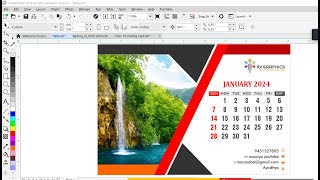 How to Table Calendar Calendar Design 2024 in CorelDraw [upl. by Oirasan572]