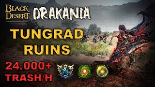 🐲 BDO  New Tungrad Ruins with Drakania Awakening  Combo amp Addons  24000 Lv2 Only  3 Birds [upl. by Leinad]