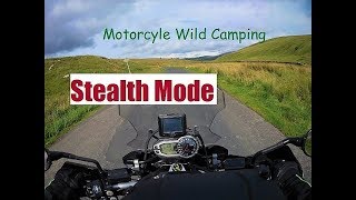 Motorcycle Wild Camping solo overnight stealth camp [upl. by Ralina887]