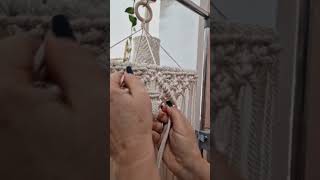 Decoración con macramé 🎄 lámpara hecha a mano [upl. by Uella]