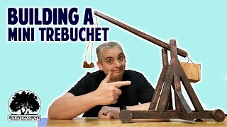 Building a Mini Trebuchet  Fun Woodworking Project [upl. by Chalmer]