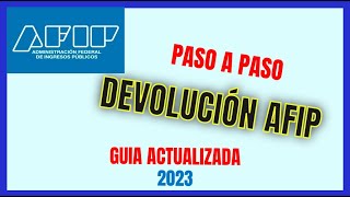 🔥Cómo pedir la DEVOLUCIÓN del 35 a la AFIP👮‍♂️  👉🏻 Guia PASO A PASO 👉🏻 2023 FINANZAS CON ALEJO [upl. by Grogan413]