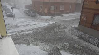 Gewitter und Hagel in Kirchheim unter Teck am 23062021 [upl. by Aierbma]