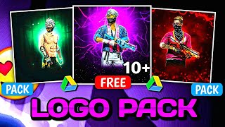 FREE FIRE 10 LOGO PACK  ADD YOUR NAME🤗🥰 FF LOGO PACK ✅  GDRIVE [upl. by Llertnek]