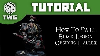 How To Paint Black Legion Chaos Space Marines Warhammer 40k Tutorial The War Gamer [upl. by Niret]