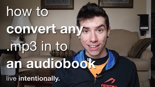 How To Convert Any MP3 In To An Audiobook m4b [upl. by Arobed270]