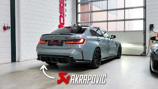 Mosselman BMW G80 M3 Competition with a Full Akrapovic Exhaust System [upl. by Finzer]