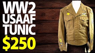 250  WW2 US USAAF 13th Air Force Sgt Ike Jacket Tunic History  Military Antiques Toronto [upl. by Abbotsen]