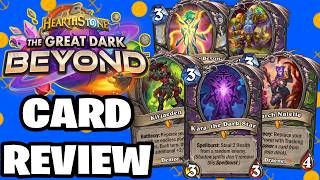 These NEW Cards GO BEYOND Expectations Hearthstone The Great Dark Beyond Card Review [upl. by Akila]