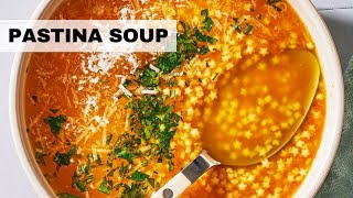 How To Make Pastina Soup  Cara Di Falco  Caras Cucina [upl. by Tabor]