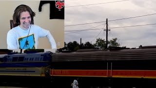 Xqc react to Classic Excited train guy [upl. by Pry]