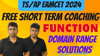 EAMCET 2024 SHORT TERM FREE ONLINE COACHING CLASS 1EAMCET COACHING CLASS eamcet2024 mpc [upl. by Jobyna]