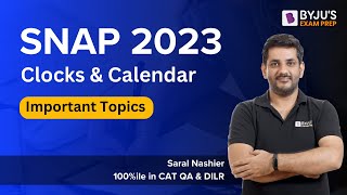 SNAP 2023  Important QA amp DI Topics  Clocks amp Calendar  BYJUS MBA snapexam snap2023 [upl. by Pan]