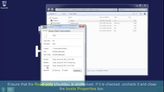 Edit Hosts File in Windows 7 [upl. by Chatav271]