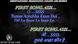 Medley Karaoke Rafi Sahab amp Shammi Kapoor Karaoke With Scrolling Lyrics Eng amp हिंदी [upl. by Yelloh980]