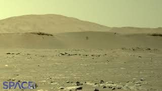 Ingenuitys amazing Mars flights See footage of all three to date [upl. by Ahsinel]