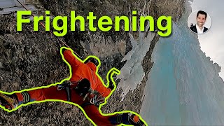 The scariest ice climbing experience Kiental [upl. by Hoenack]