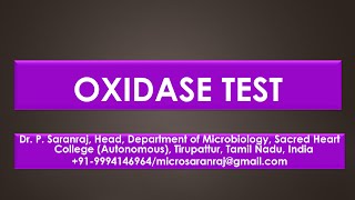 Oxidase test [upl. by Ayotna]