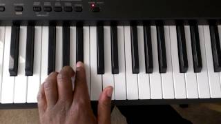 Major Scales How to Play F Major Scale on Piano Right and Left hand [upl. by Milburn295]