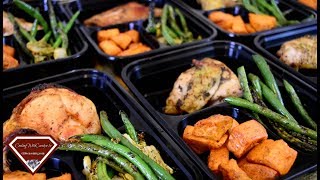 MEAL PREP RECIPES  ROASTED CHICKEN ROASTED SWEET POTATOES GREEN BEANS  Cooking With Carolyn [upl. by Ahsital629]