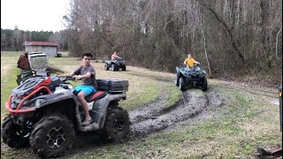 Fourwheeler mudding with friends [upl. by Entroc]