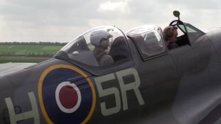 Spitfire T9 Passenger Flight At Duxford [upl. by Rind634]