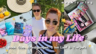 Besorgungen 5 km Lauf Book Club Juli amp Wildtierpark Hochreiter  Weekly Vlog 209 [upl. by Ardnaeed427]