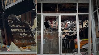 Owner and community devastated after fire destroys popular Oakland bookstore [upl. by Enitsirhc106]