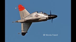 CONVAIR XFY1 POGO  Flight 5 with scale spinner and flipdown landing [upl. by Maharba]