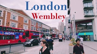 Wembley Central Summer Walk Tour  Northwest London England 🇬🇧  4K [upl. by Cantu79]