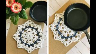 Make a Crochet Hot Pad in 30 Minutes Free Crochet Pattern [upl. by Eadwine558]