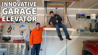 Garage Attic Elevator  Lift Build in Minneapolis Minnesota [upl. by Alissa]