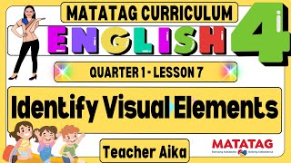 MATATAG English 4 Grade 4 Quarter 1 Lesson 7 Identify Visual Elements [upl. by Kciredor]