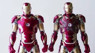 Threezero DLX Iron Man Mark 43 Limited Edition Battle Damage Figure Review [upl. by Carce]