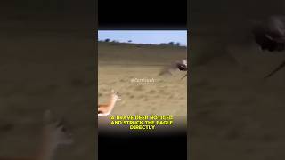 quotLittle deer vs eagle quot nature viral viralvideo ytshortseagle shorts [upl. by Anitaf]