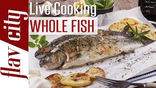 🔴 Whole Roasted Branzino with Sunchokes amp Spinach [upl. by Eek]