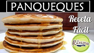 CÓMO HACER PANQUEQUES  PANCAKES  RECETA FACIL  LA RICOCINA [upl. by Assenal]