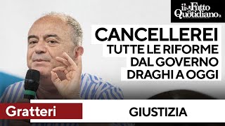 Gratteri quotRiformare la giustizia Cancellerei tutte le riforme dal governo Draghi a oggiquot [upl. by Pazice]